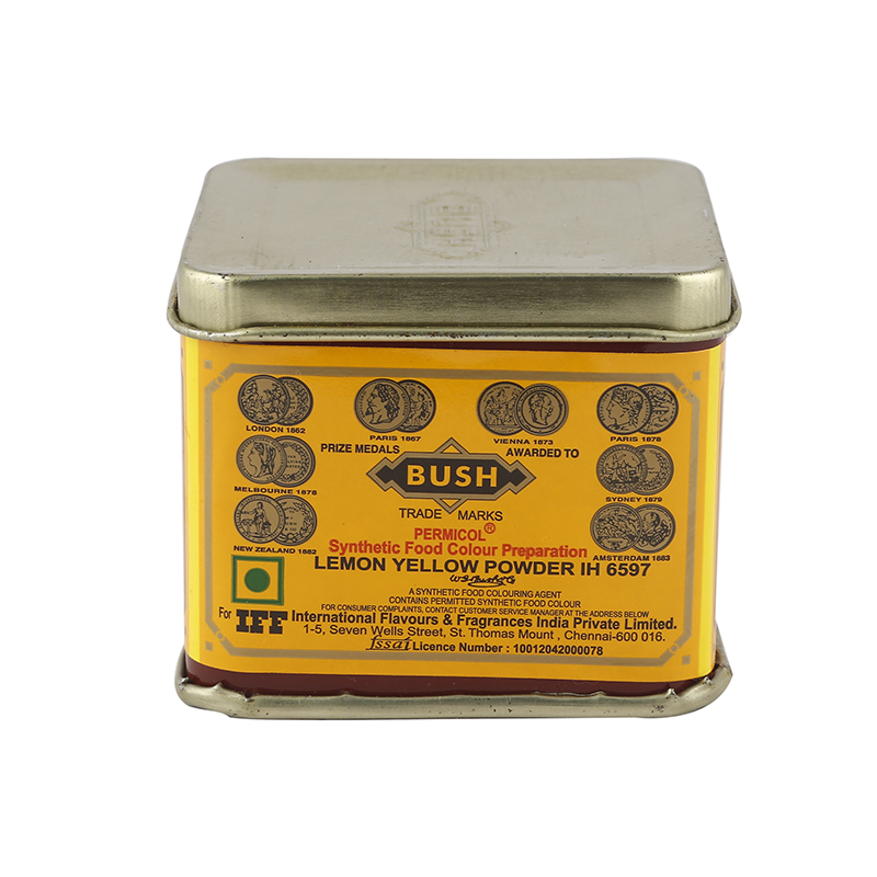 Bush Lemon Food Colour Tin